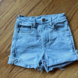 American Eagle curvy high-rise shortie shorts size 2